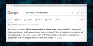 Why ERP has failed? and How to prevent it?